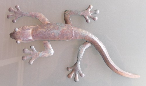 Gekko gecko aus metall - gekko,,