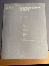 Braun Espresso Master E 250 T