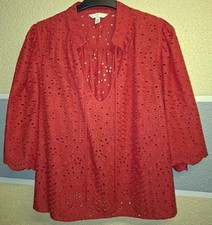 H&M @ Bluse @ ROT @ Kurzform @