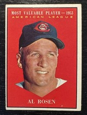1954 Topps Baseball Al Rosen