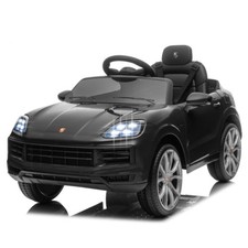 12V Porsche SUV 3-5 Jahre schwarz Kinder Elektro Auto Kinderauto Kinderfahrzeug
