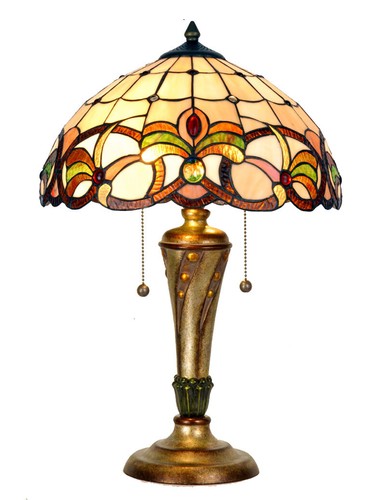 Große tiffany stil tischlampe - große,