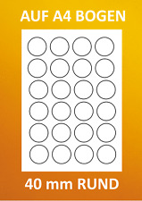 PREMIUM Etiketten 40 mm Rund
