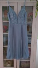 APART Abendkleid 36 NEU silbergrau-blau, NP 289,99 Euro 