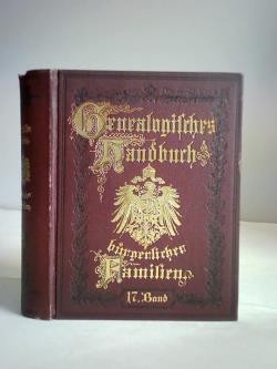 Deutsches geschlechterbuch - deutsches,