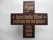 Haussegen Holz Segenskreuz