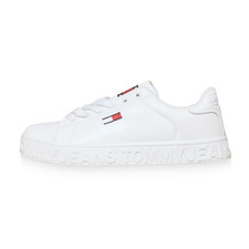 TOMMY HILFIGER White Logo Sneaker | RARE | Unworn | Clean Y2K Streetwear