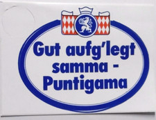 Werbe-Aufkleber Gut aufg'legt