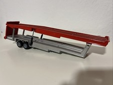 Siku 1:55 3112 Mercedes Autotransporter Rot/Silber alte Ausführung ohne Zugwagen