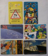 6 TELEFONKARTEN 5x 12 DM 1x 50