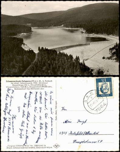Ansichtskarte forbach - ansichtskarte, (baden)