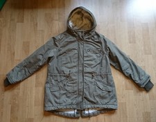 H&M Winterparka mit Teddyfell olivgrün Gr. 44