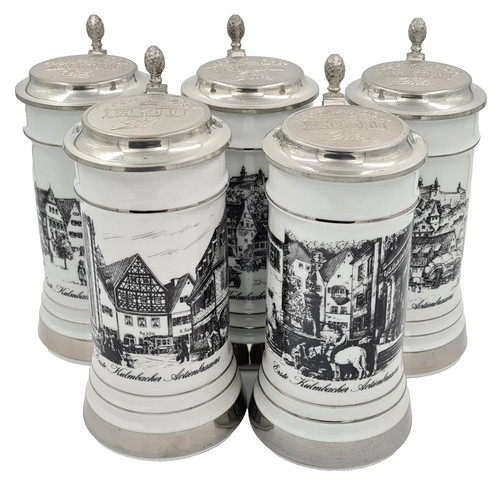 Kulmbacher 80er bierkrug - 5x,