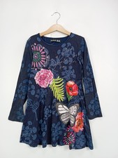 Desigual Mädchen Freizeitkleid Gr. 122/128 Mehrfarbig Blumenmuster