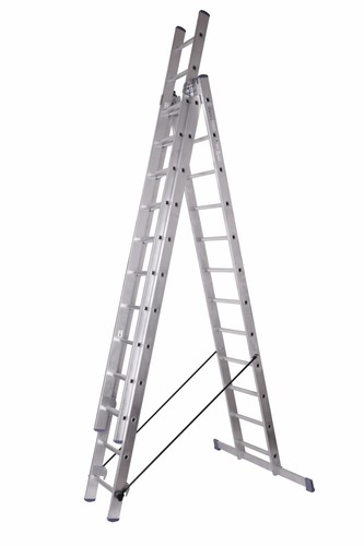 Alu stehleiter 3x12 stufen - alu-stehleiter,