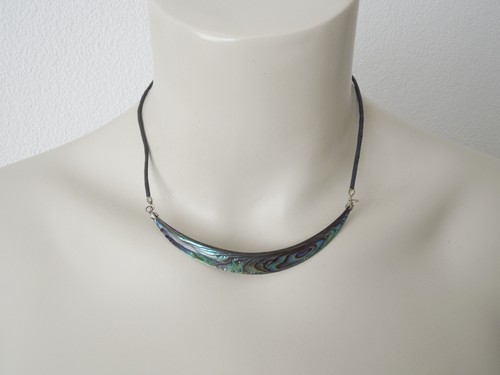 Vintage kette seeopal perlmutt - kette,
