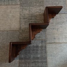 Bücherregal * Eckregal Winkel  Regal massiv Holz Buche Nussbaum Deko Handarbeit