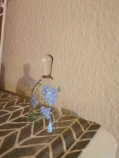 Kleine alte Glashaube blaue