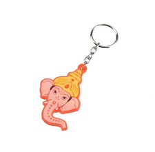 Schlüsselanhänger Ganesha Gesicht Schlüsselring Ganapati Ganesha Hindu Elefant Gott Schlüsselring Tasche 