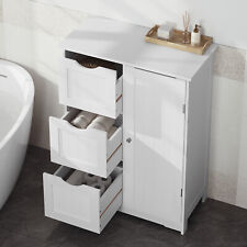 Badschrank Badezimmerschrank Beistellschrank Hochschrank 3 Schubladen 60x30x81cm