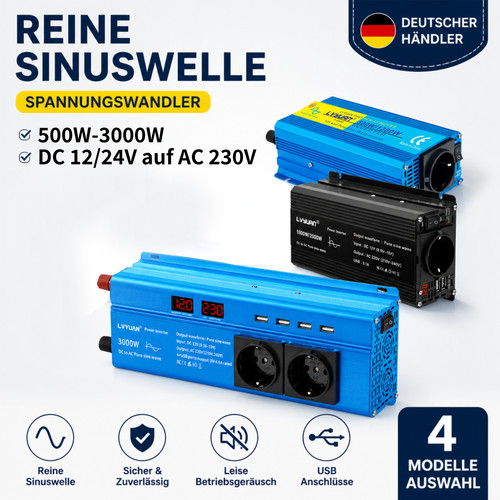 500w 3000w reiner sinus - 500w-3000w,