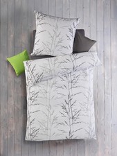 Bettwäsche Set Gras Schilf 100% Baumwolle 135x200cm + 80x80cm Renforcé