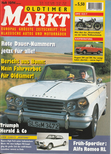 Oldtimer markt heft oktober - oldtimer,