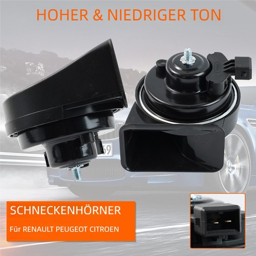 12v hupe auto signalhorn - 2x,