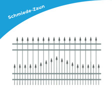 Zaunelement Metallzaun Gartenzaun Zaunfeld Schmiedezaun Zaun "Classic" Modell 36