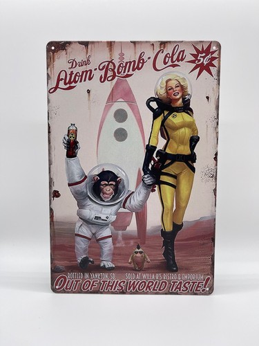 Blechschild atom bomb cola - blechschild,