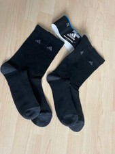 2 Paar Adidas Socken Freizeitsocken in schwarz Gr. 6-12