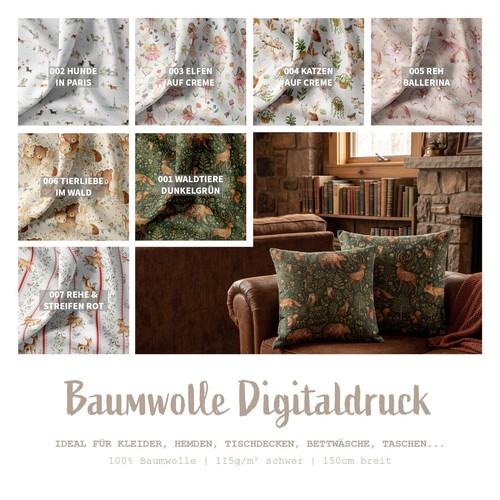Baumwollstoff meterware - baumwollstoff,