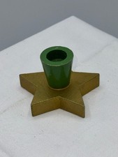 Wendt & Kühn Grünhainichen Erzgebirge Kerzenhalter Stern mit 5 Zacken grün