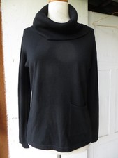 Eugen Klein Rollkragen Pullover Strickpullover schwarz short Gr. M