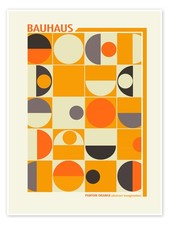Poster Bauhaus - Panton Orange