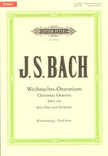 J.S. Bach Weihnachts-Oratorium BWV 248 Noten Klavierauszug Edition Peters 8719