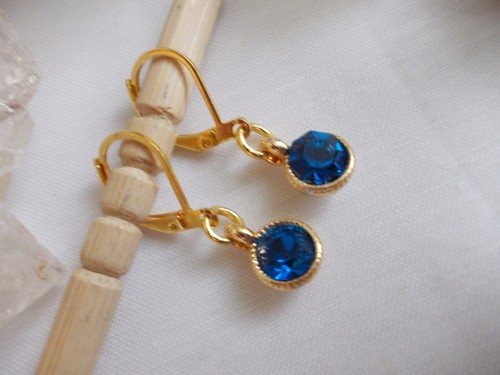 Ohrringe mit royal - mit, royal-blue