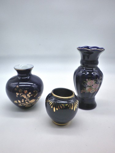 Vase porzellan kobaltblau - vase,