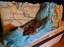 Aquarium / Terrarium Rückwand ca. 80 x 36 - Echtes Blattgold ⭐⭐⭐⭐⭐