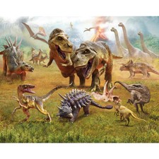 Fototapete Kinderzimmer Dinosaurier Tapete Dino T. Rex Kinder Papiertapete Junge