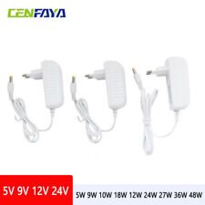 Weiß DC Steckernetzteil 5V 9V 12V 24V 1A 2A 3A LED Trafo Netzteil Netzadapter