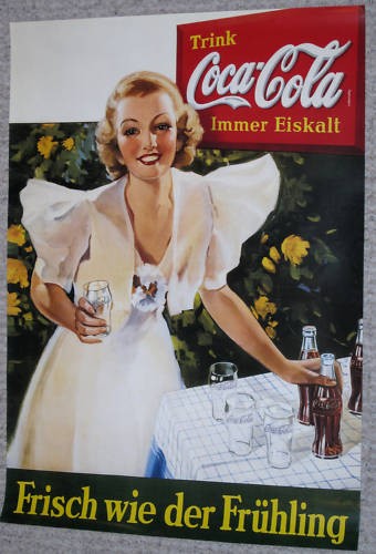 Coca cola poster plakat - cola, weiße