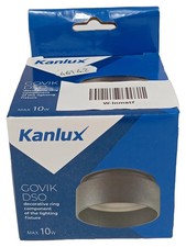 Kanlux GOVIK DSO Einbauleuchte Dekorring Schwarz Ø80mm max 10W GU10 MR16 LED