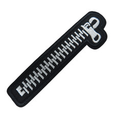 Reißverschluss Aufnäher