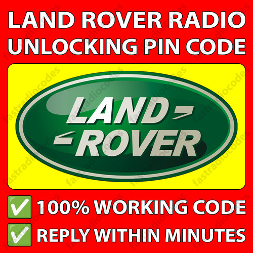 Land rover radio unlocking - ✅land,