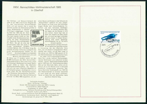 Ddr erinnerungsblatt 1985 - ddr, 1985/02