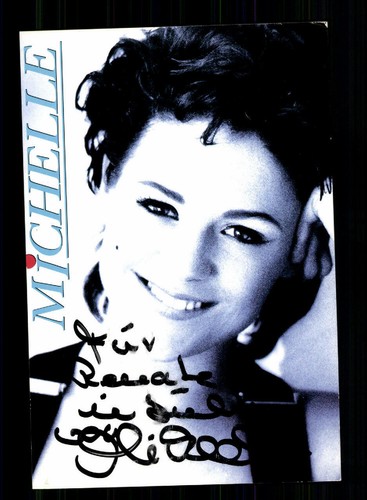 Michelle autogrammkarte - michelle,