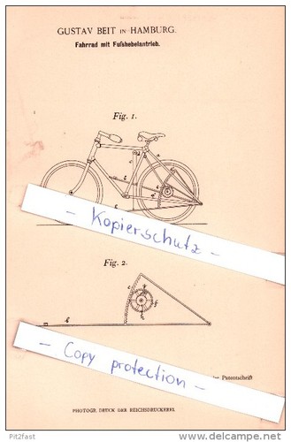 Original patent gustav beit - -,