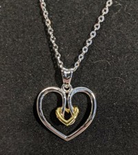 925 Silber Doppel Herz frei