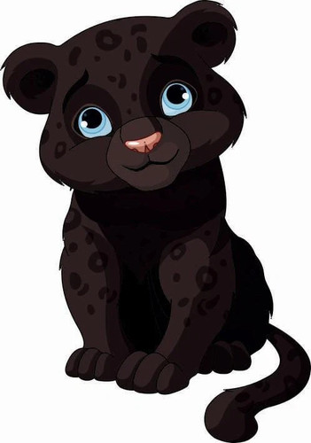 Aufkleber junger panther - aufkleber,